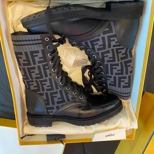 Fendi combat boots